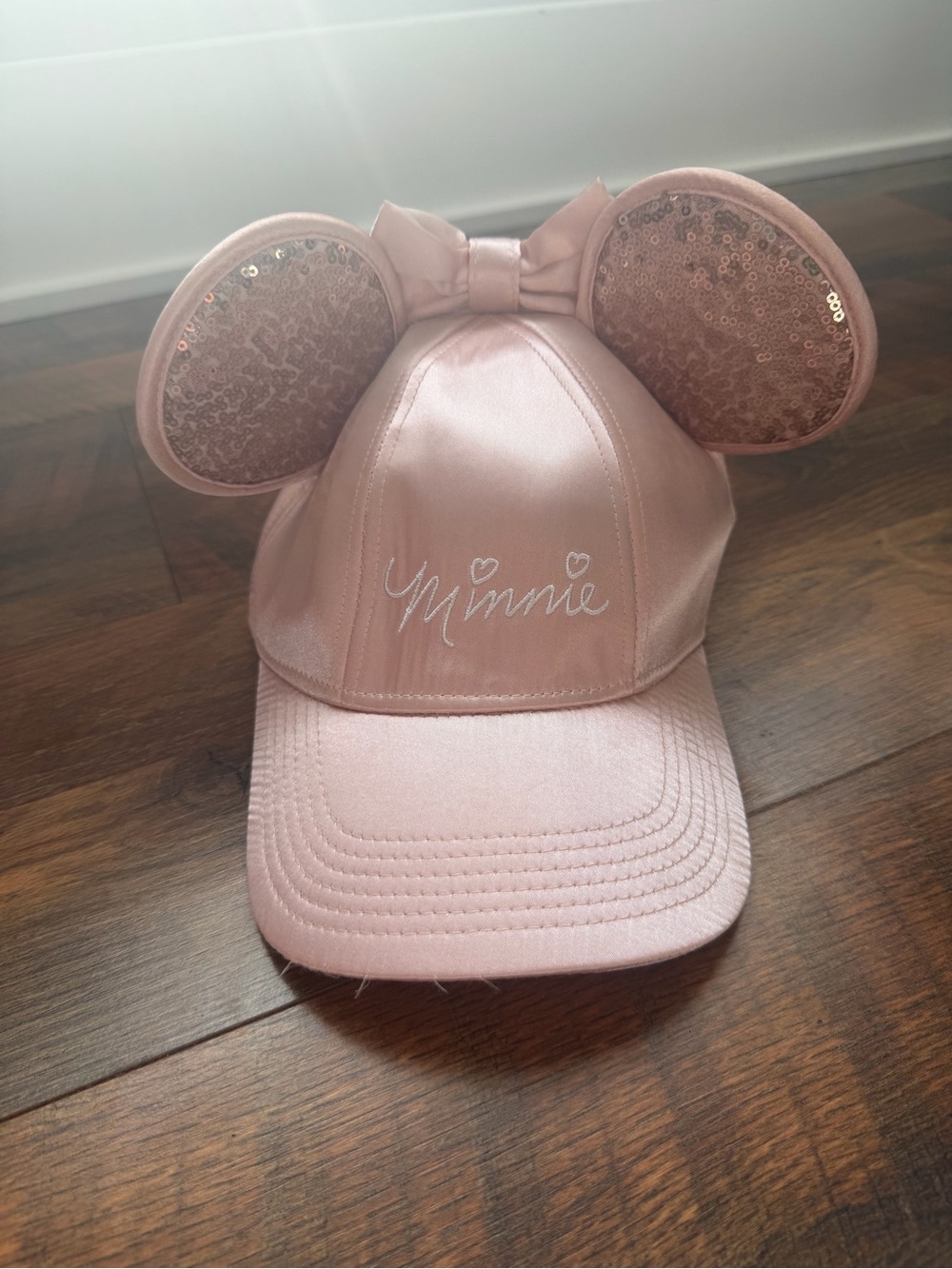 Disney Minnie Pink Sequin Ear Baseball Cap